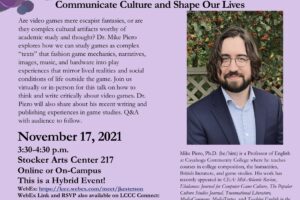 Invited Talk: “Read, Write, Game: How Video Games Communicate Culture and Shape Our Lives”